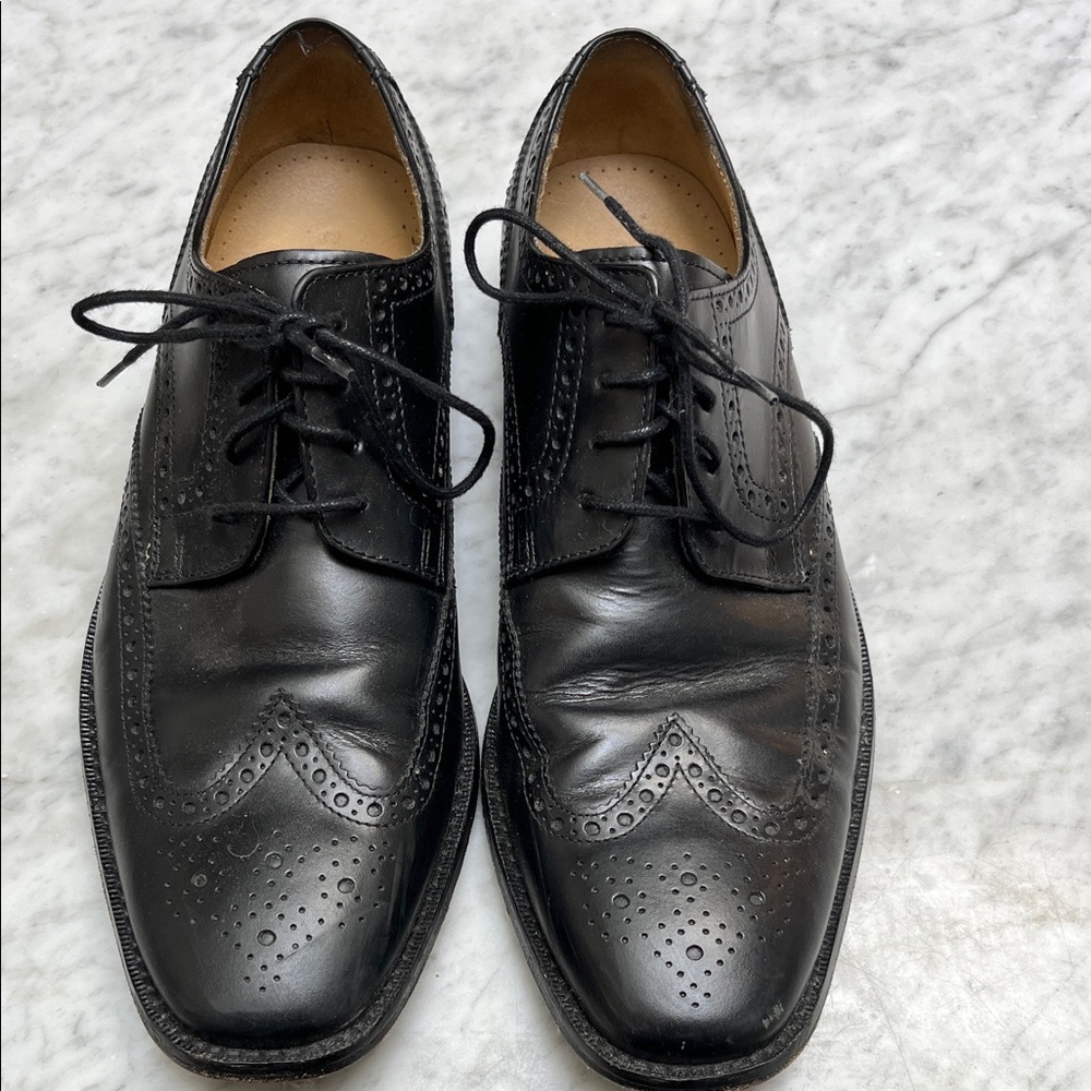 Cole Haan Classic Black Leather Derbys